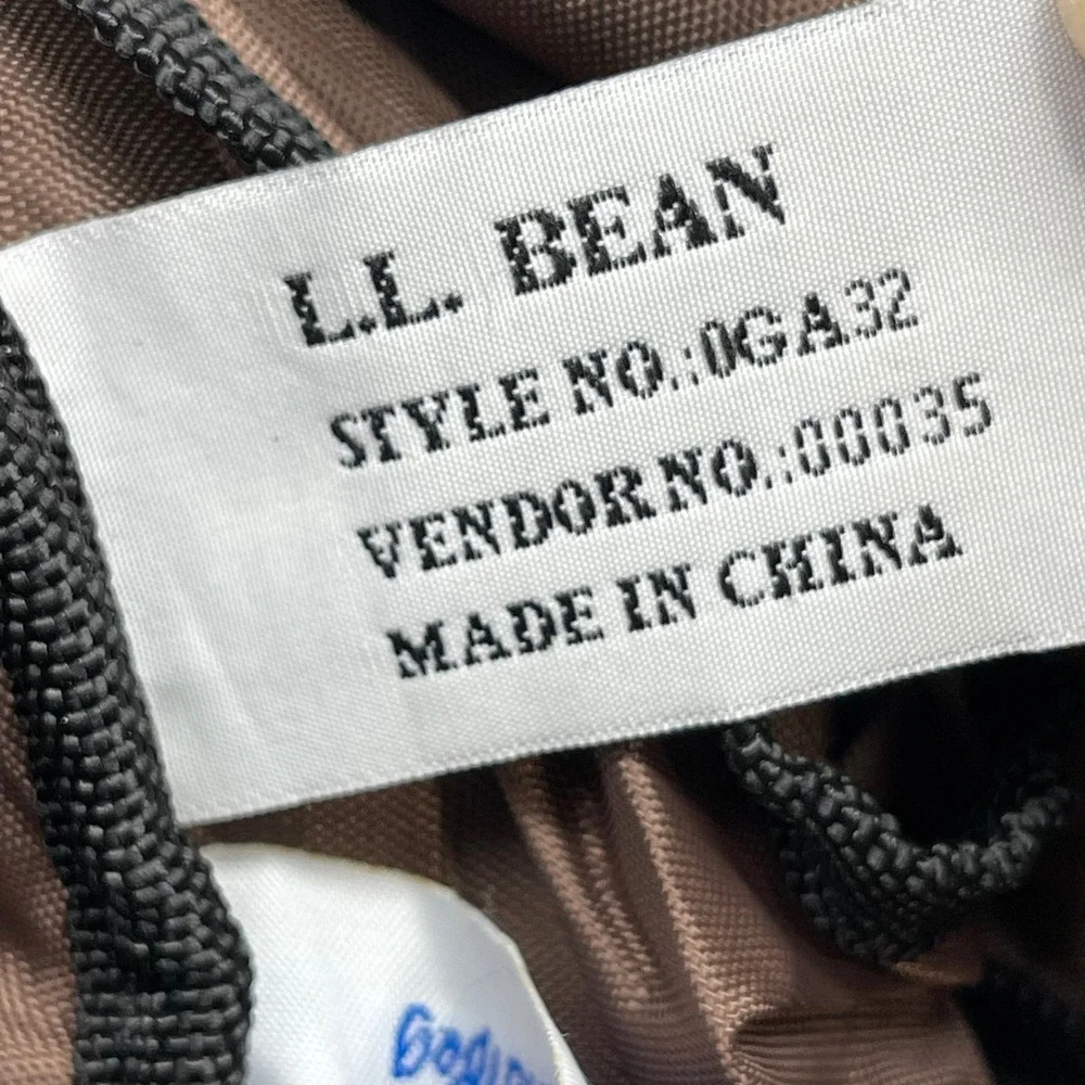 L.L. Bean 0GA32 Crossbody Brown AmeriBag Healthy Back Bag Sling Travel Backpack